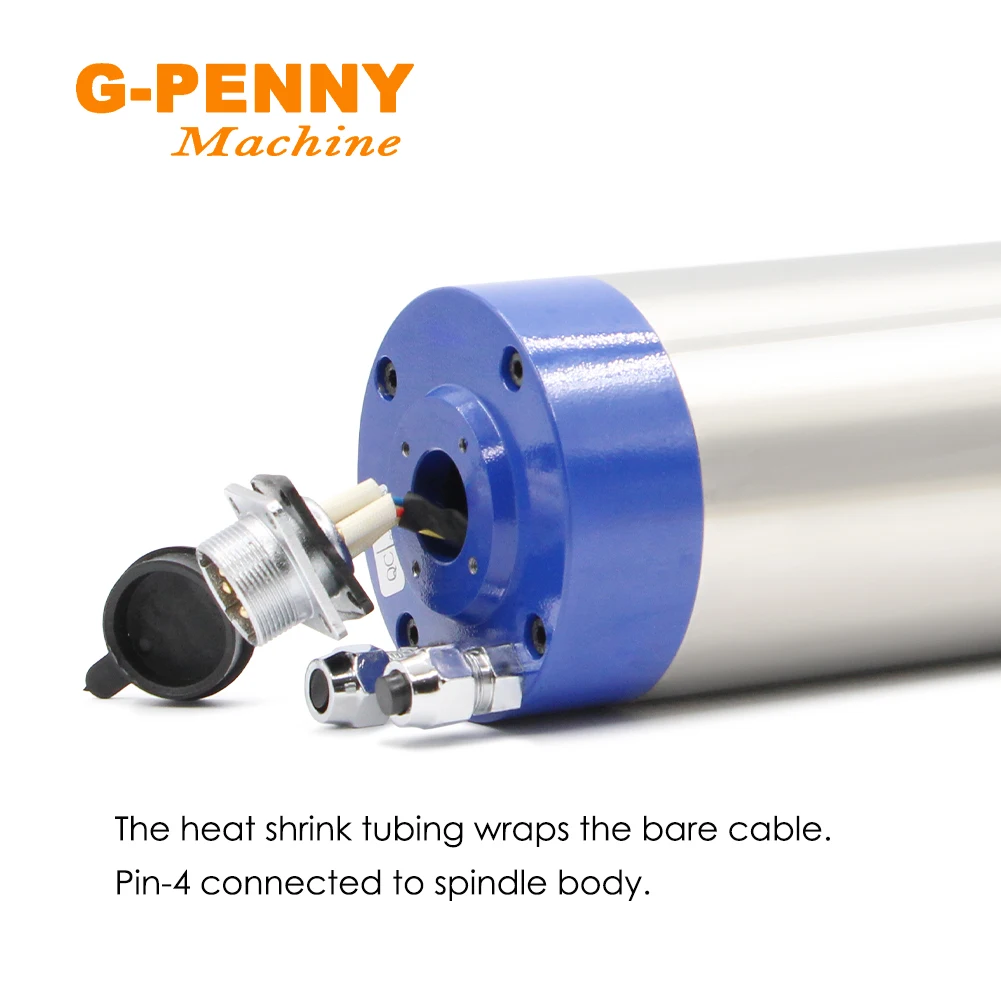 G-penny Machine Water cooled spindle 1.5KW ER16 Metal working spindle 4 pcs ceramic ball bearings Used for metal iron stainless