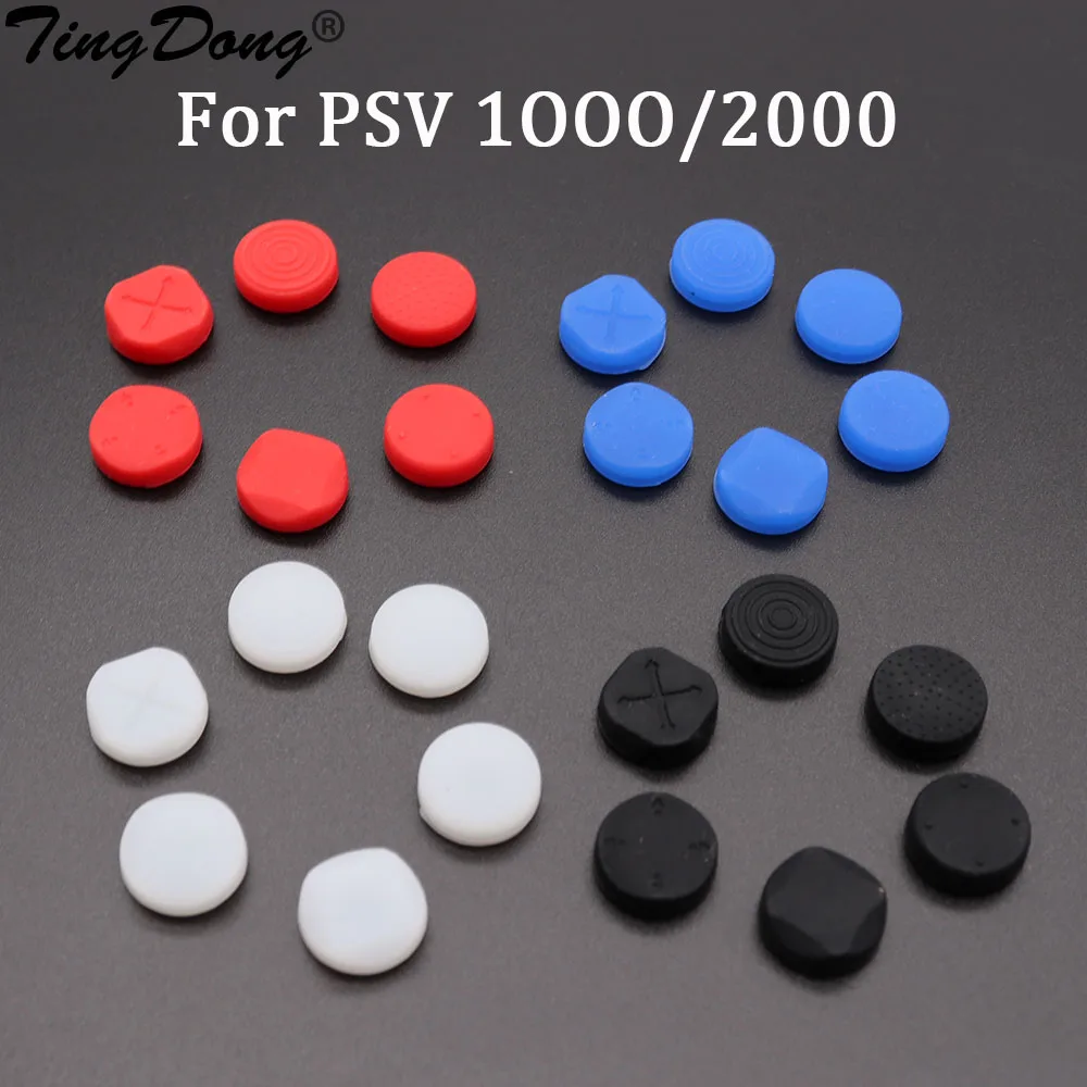 

TingDong 6 In 1 Thumbstick Grip Cap Joystick Analog Cover For PSV1000/2000 PSVita