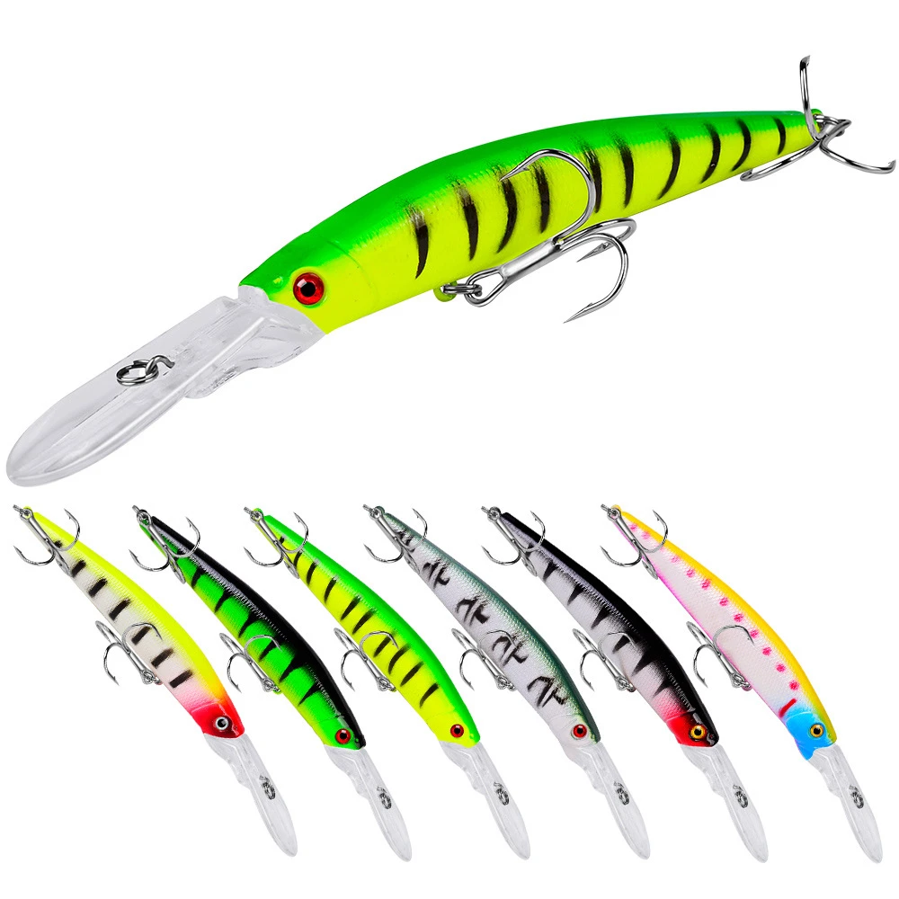 

1PCS Floating Minnow Fishing Lures 14.5cm 15.5g Artifiicial Hard Bait with 4#Hook Wobblers For Sea Lake Peche Pesca Tackle