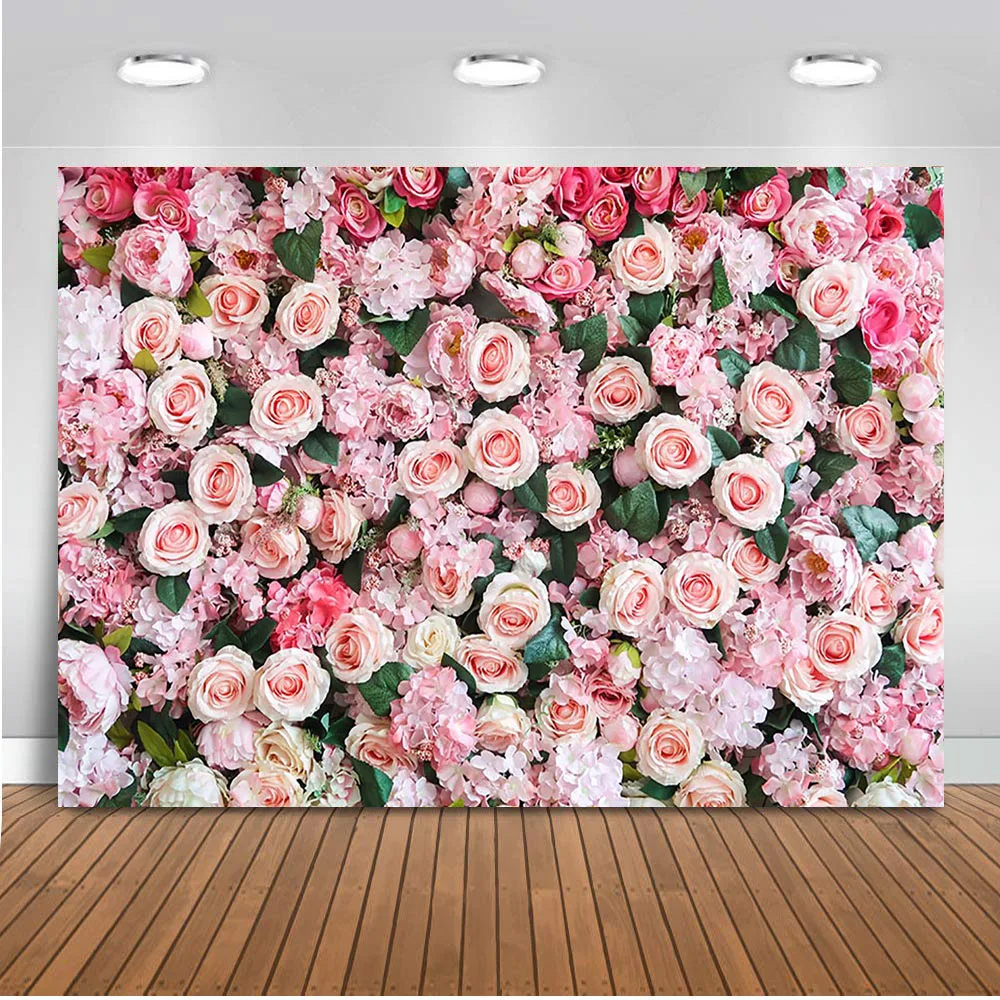 

Valentine's backdrop for photography Flower Background for photo studio Floral Photocall Boda Back dorp Love Backdrops for photo