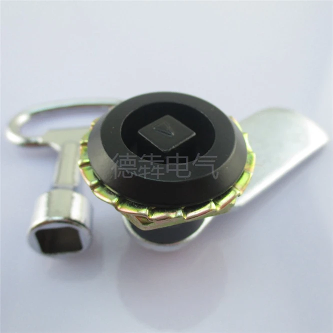 

10PCS Square shape Handle lock Distribution box control cabinet switch cabinet door Rotary tongue lock Four corners lock