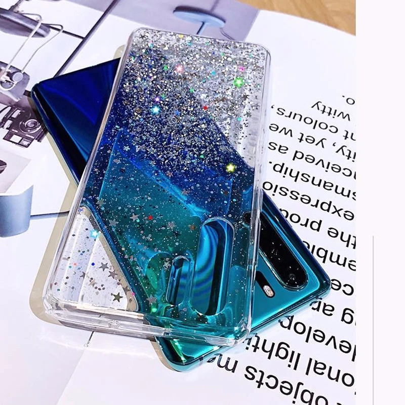 Glitter Silicone Case For Xiaomi Mi 11T Pro 10T Lite Redmi Note 11 10 Pro 4G 10s 9 9T 9A 8 POCO X3 Ultra Thin Clear Soft Cover