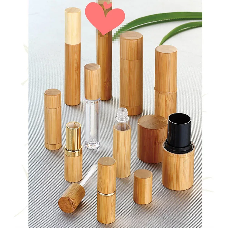 

wholesale lipstick tube bulk 3ml 5ml bamboo lipstick tube container empty lipstick container bulk 100 pieces