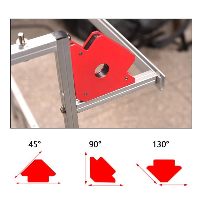 2Pcs 25Lb Magnetic Welding Holder Arrow Shape For Multiple Angles Holds Up To For Soldering Assembly Welding Pipes Installation