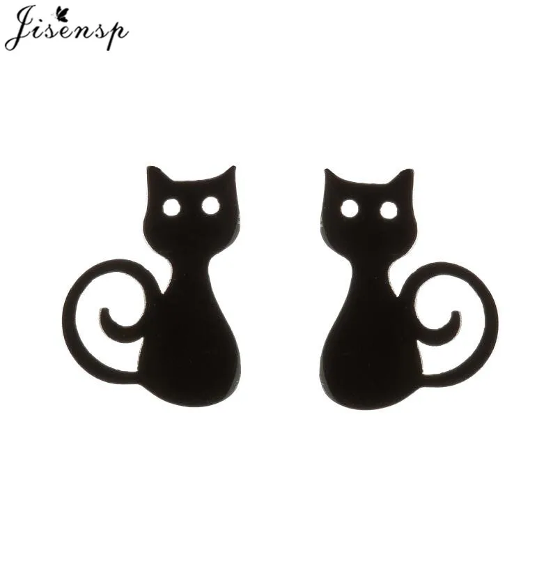 Mutiple Cartoon Animal Earrings for Women Girls Small Stainless Steel Chihuahua Dog Cat Paw Earing 2025 Fashion Men Studs