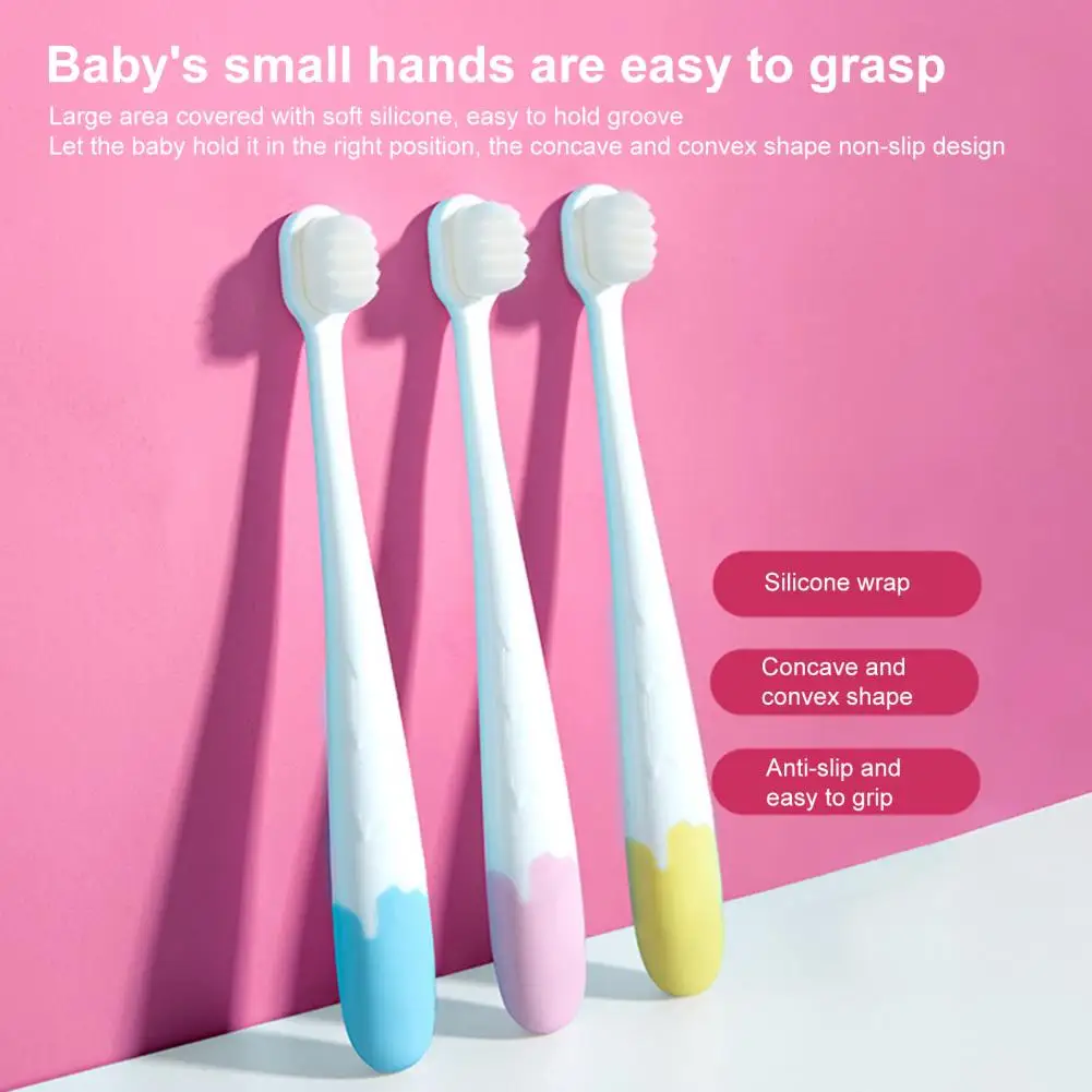 Lightweight Great Children Training Toothbrush Soft Infant Toothbrush Easy to Grip Infant Supplies