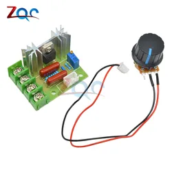 AC 220V 2000W High Power SCR Voltage Regulator Dimming Dimmers Motor Speed Controller Governor Module W/ Potentiometer