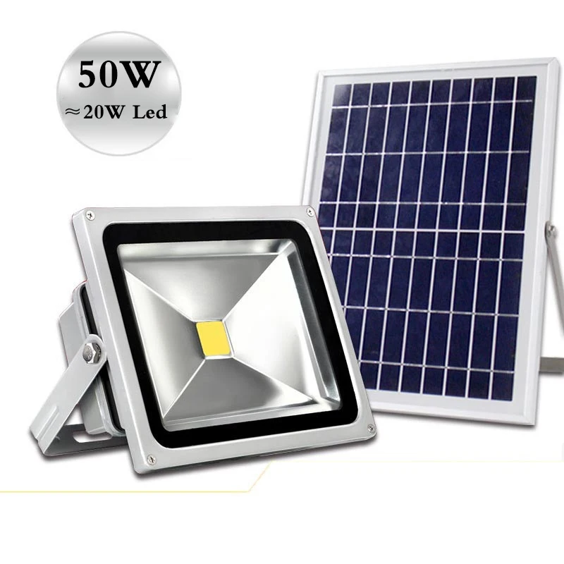 solar flood light 50 W brightness floodlight energy saving lighting stalls lights lawn lamp multi-purpose lamp Smart lights