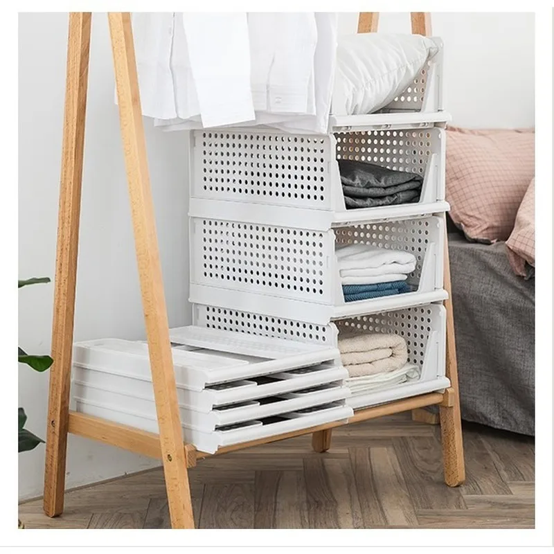 Sunshine Xiaomi Foldable Modular Retractable Shelf / Storage Rack Drawer Clothes Closet Wardrobe Organiser