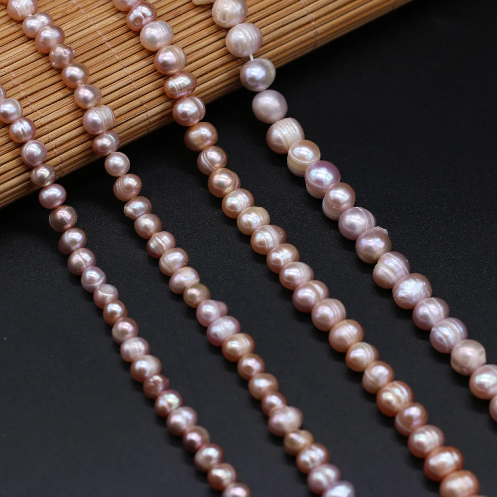 100% Natural Freshwater Pearl Beads Fine pearls Punch Loose Beads For DIY Women Elegant Bracelet Necklace Earring Jewelry Making