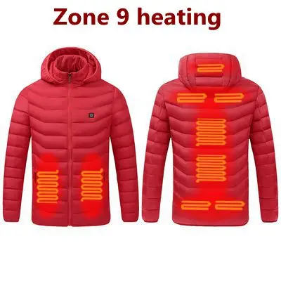 9 Areas Heated Red