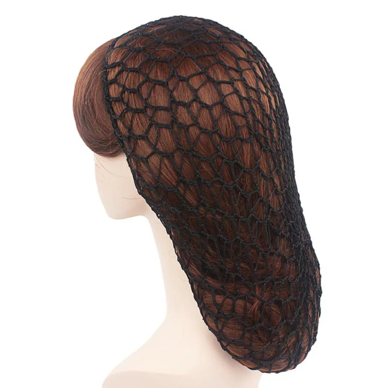 Women\'s Fashion Lady Weaving Network Mesh Plate Hair Hat Nightcap Hair Care Cap