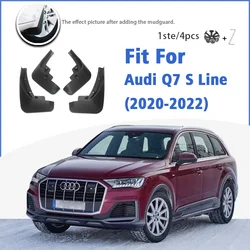 Mudguard For Audi Q7 S Line 2020 2021 2022 Front Rear Mudflaps Mud Flap Mudguards Accessories Auto Styline Splash Guard Fender