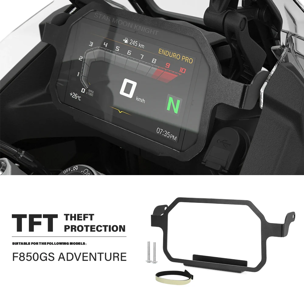 

For BMW F850GS Adventure F 850 GS ADV Motorcycle Accessories Meter Frame TFT Theft Protection Screen Protector Instrument Guard