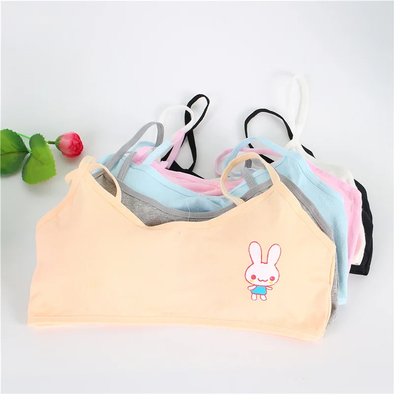 

Kids Underwear Model 100% Cotton Girls Tank Top Candy Color Undershirt Girls Singlet Baby Camisole Bra Tops Sport Undies