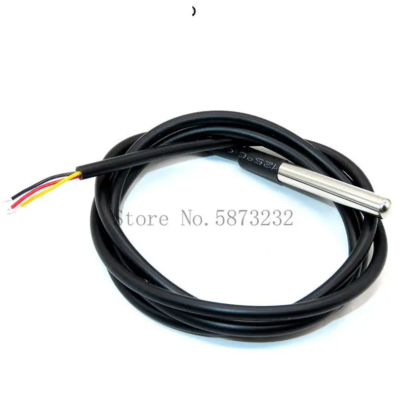 DS1820 Stainless steel package Waterproof 1 2 3 Meter DS18b20 temperature probe temperature sensor 18B20 For Arduino