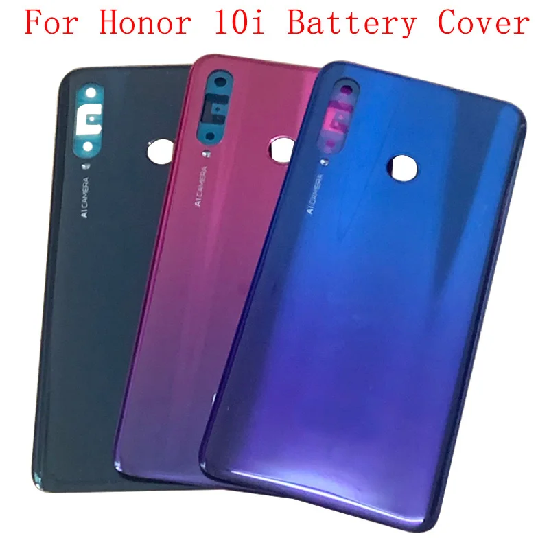 

Крышка батарейного отсека задняя стеклянная панель корпус для Huawei Honor 10i HRY-LX1T задняя крышка батарейного отсека