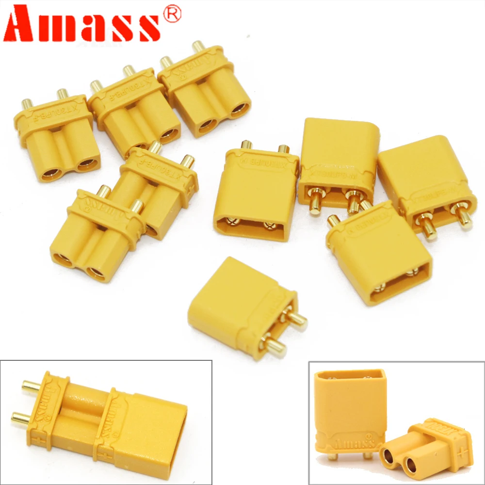 

10pcs Amass XT30UPB XT30 UPB 2mm Plug Male Female Bullet Connectors Plugs for RC lipo battery (5 Pair)