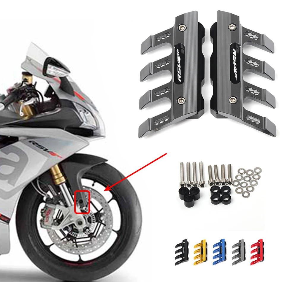 For Aprilia RSV4 RF RSV4-RF Motorcycle Accessories Mudguard Side Protection Block Front Fender Side Anti-Fall Slider