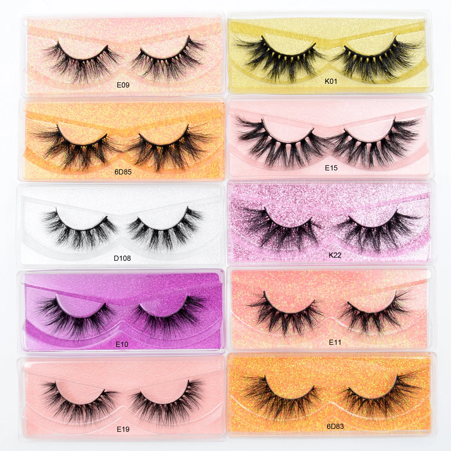 Wholesale Eyelashes 10-100 pcs Visofree 3D Mink Lashes Natural Mink Eyelashes Wholesale False Eyelashes Makeup False Lashes Bulk