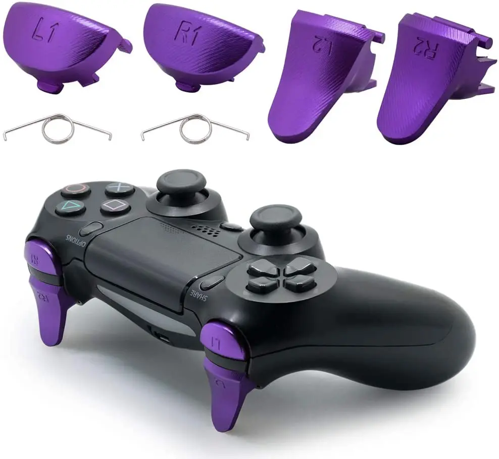 زر تمديد معدنية بديلة من الألومنيوم لوحدة تحكم PS4/Slim/PRO JDM 040 JDS 040 ، إصلاح ، تخصيص ، L1 L2 & R1 R2