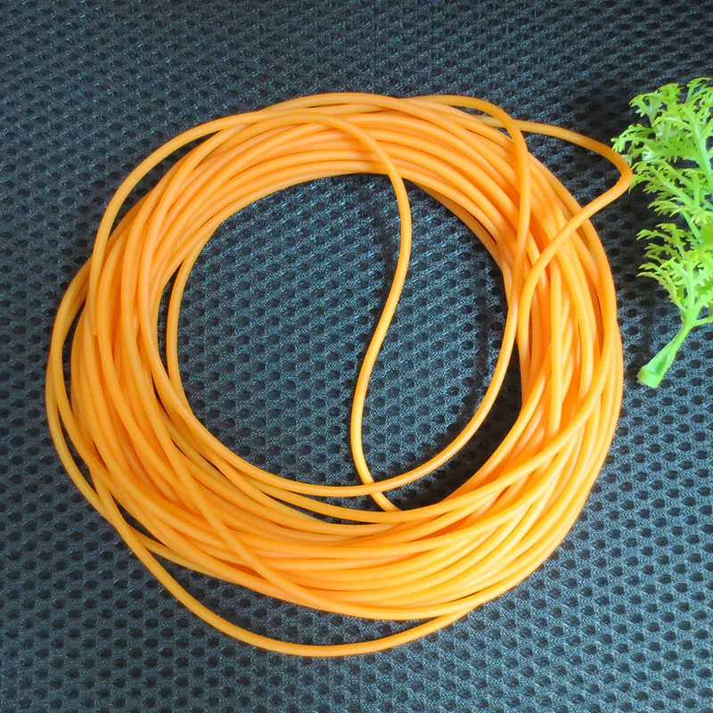 Rubber Fishing Rope, Solid Elastic Line, 1 Meter Stretch, 2.2mm Diameter, 7 Times, 1:7, 5-10Meters