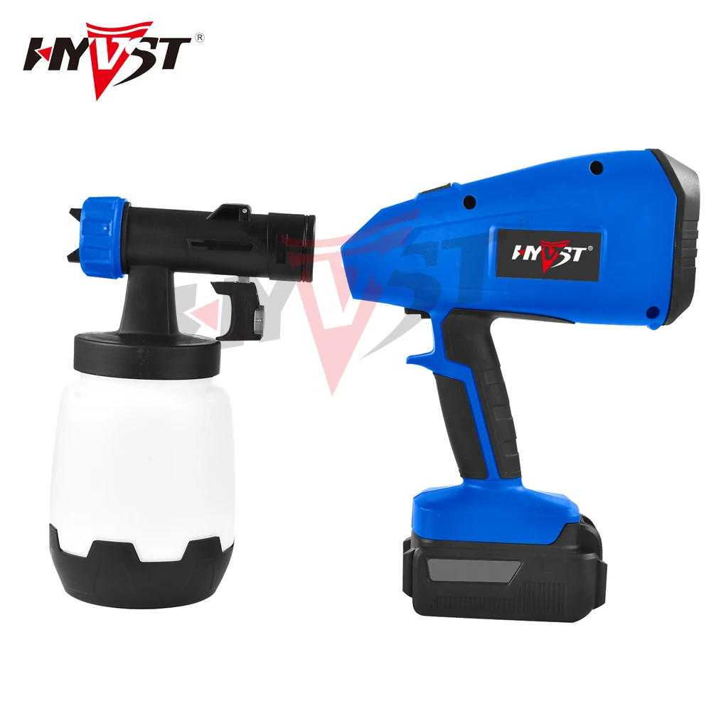 Hyvst Electric Spray Gun1000ml  Paint Sprayer High Pressure Gun Flow Control Airbrush Easy Spraying Cordless Electric Airbrush