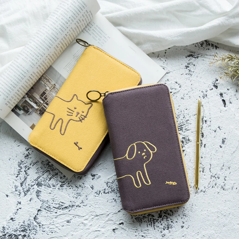 Блокнот Kinbor на молнии, вместительный планер на неделю с собачьей собакой