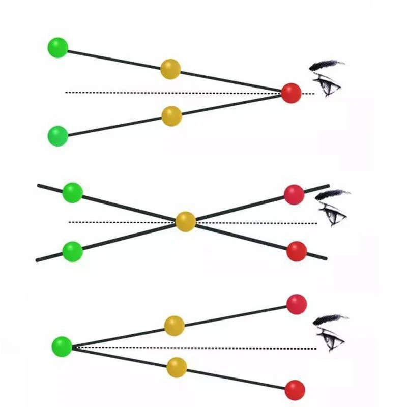 1pc Three Beads Brock String Vision Convergence Insufficiency Training Sports Eye Sight Train Tool Target Pointing Practice