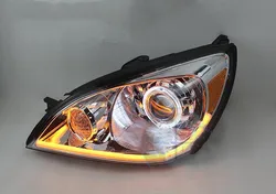 LED Xenon Headlight for Mitsubishi Lancer Angel Eye DRL Daytime Running Light With Projector Lens