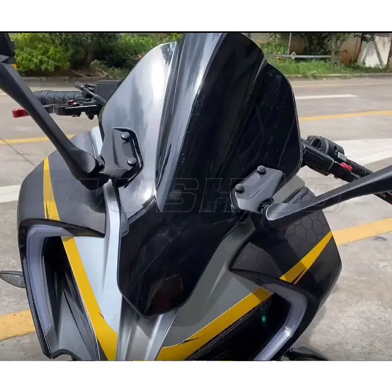 Motorcycle Windshield WindScreen Wind Screen Deflectors  For 2019 2020 2021 2022 2023 CFMOTO 250SR 250 SR 300 SR Black Smoke