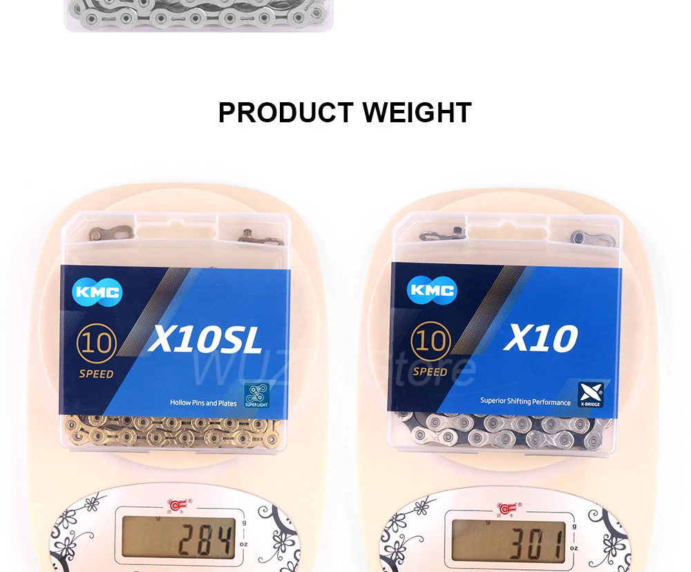 KMC X10 10 Geschwindigkeit Kette 116 Links Straße/Mountainbike Kette X10EPT X10EL X10SL Bike Kette Original Boxed – Detail 10