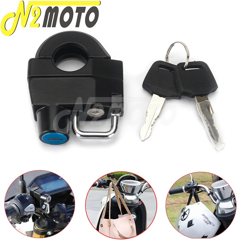 Universal Security Portable 25MM Tube Motorcycle Anti-Theft Mini Helmet Lock For Honda Suzuki BMW Yamaha Hyosung Harley Kawasaki