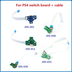Handle Charging Socket Switch Board Cable Module For SONY PS4 Controller USB Charging Port Socket Board JDS-001 011 030 040 055