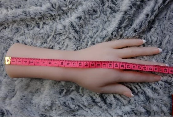 Realistic Silicone Mannequin Hand, Lifelike, Soft Model, Display Jewelry, Nail Art, Manicure Teaching Body, Fashion, 28cm, C747