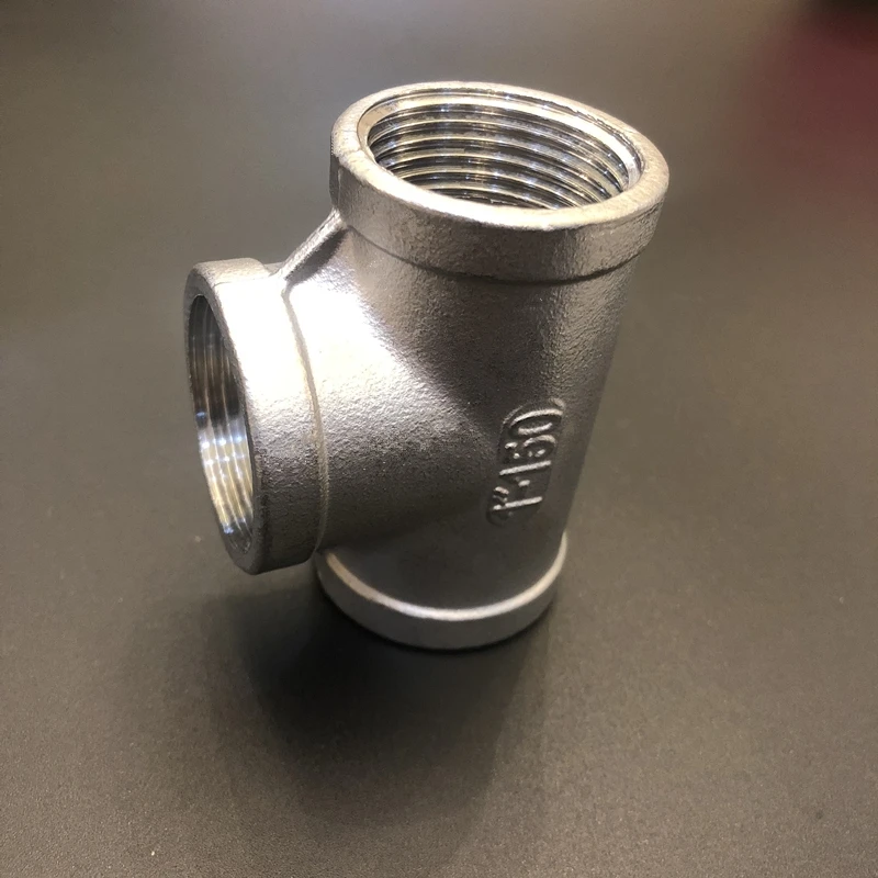 1/8 inch to 1 inch Female thread Three TEE Joint Pipe Connection 304 Stainless Steel connector Fittings