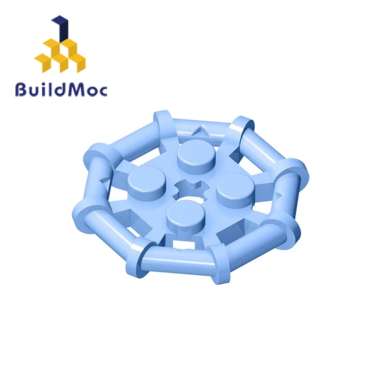 BuildMOC 75937 Plate Modified 2 x 2 with Bar Frame Octagonal For Building Blocks Parts DIY Education