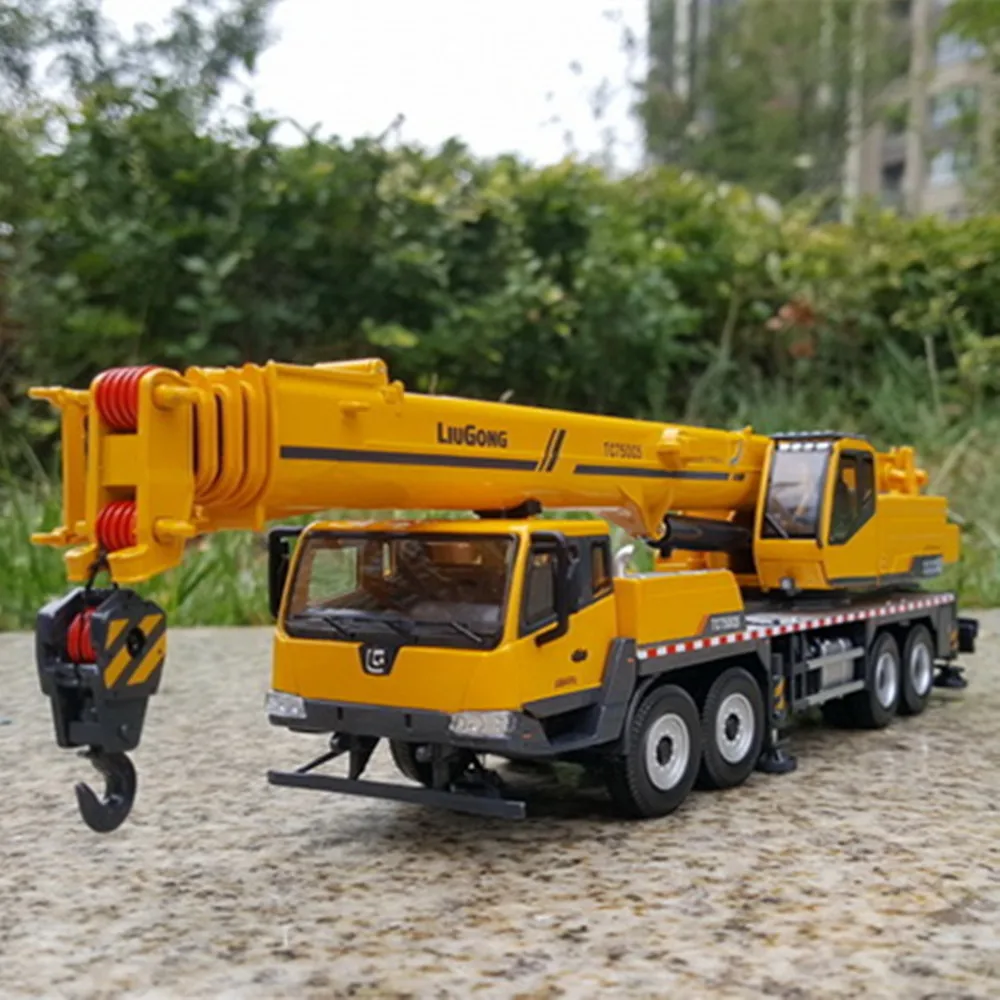 Original Factory 1:43 New Diecast Liugong Tc750c5 75ton Alloy Toy Scale Crane Model for Sale