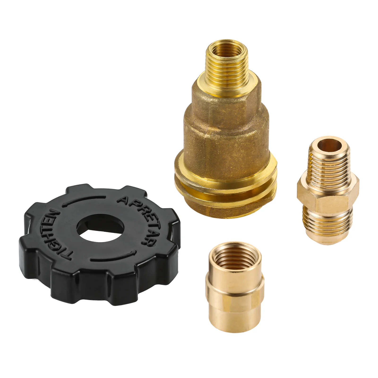 3 Pcs Stove QCC1 Acme Nut Propane Tank Cylinder Adapter 1/4