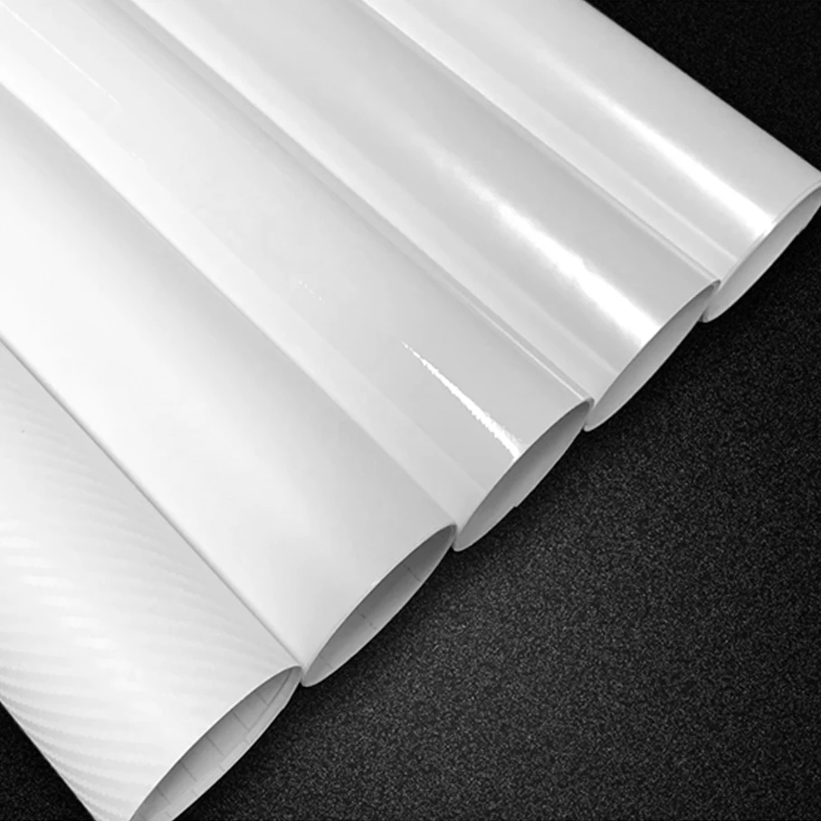 

Various White Glossy matt Vinyl Wrap Film Gloss Car Wrapping Carbon Film Bubble Free Car Sticker Bike Phone Console Skin
