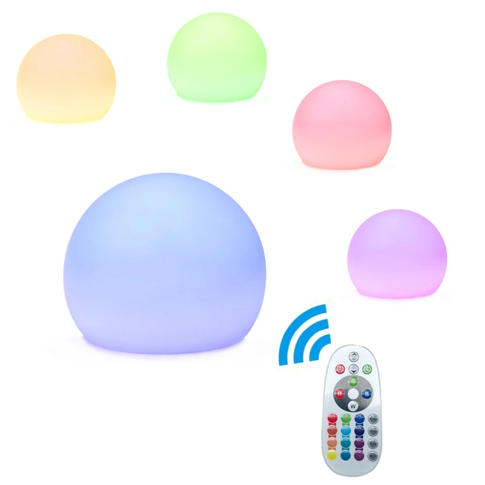 Christmas Outdoor LED Garden Ball Lights Remote Control Floor Lawn Lamp Swimming Pool Wedding Party Holiday Home Decoration