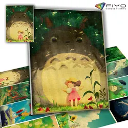 Diament malarstwo 5D DIY słodki kociak Anime pełna mozaika z haftu diamentowego krzyż zestaw do szycia Home Decor rękodzieło pintura diamante