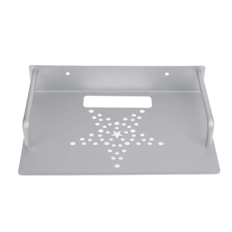 벽걸이 형 저장 TV 박스 라우터 선반, 셋톱박스 브래킷 홀더, 미니 PC DVD 플레이어 스탠드 랙, 알루미늄 단일 레이어 공간