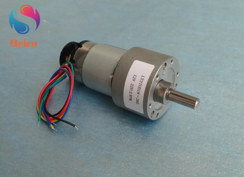 385 DC Geared Motor With Encoder 41 line Code Wheel 12V-24V 220/500RPM Encoder Speed Motor Bracket For Smart Car Robot DIY Model