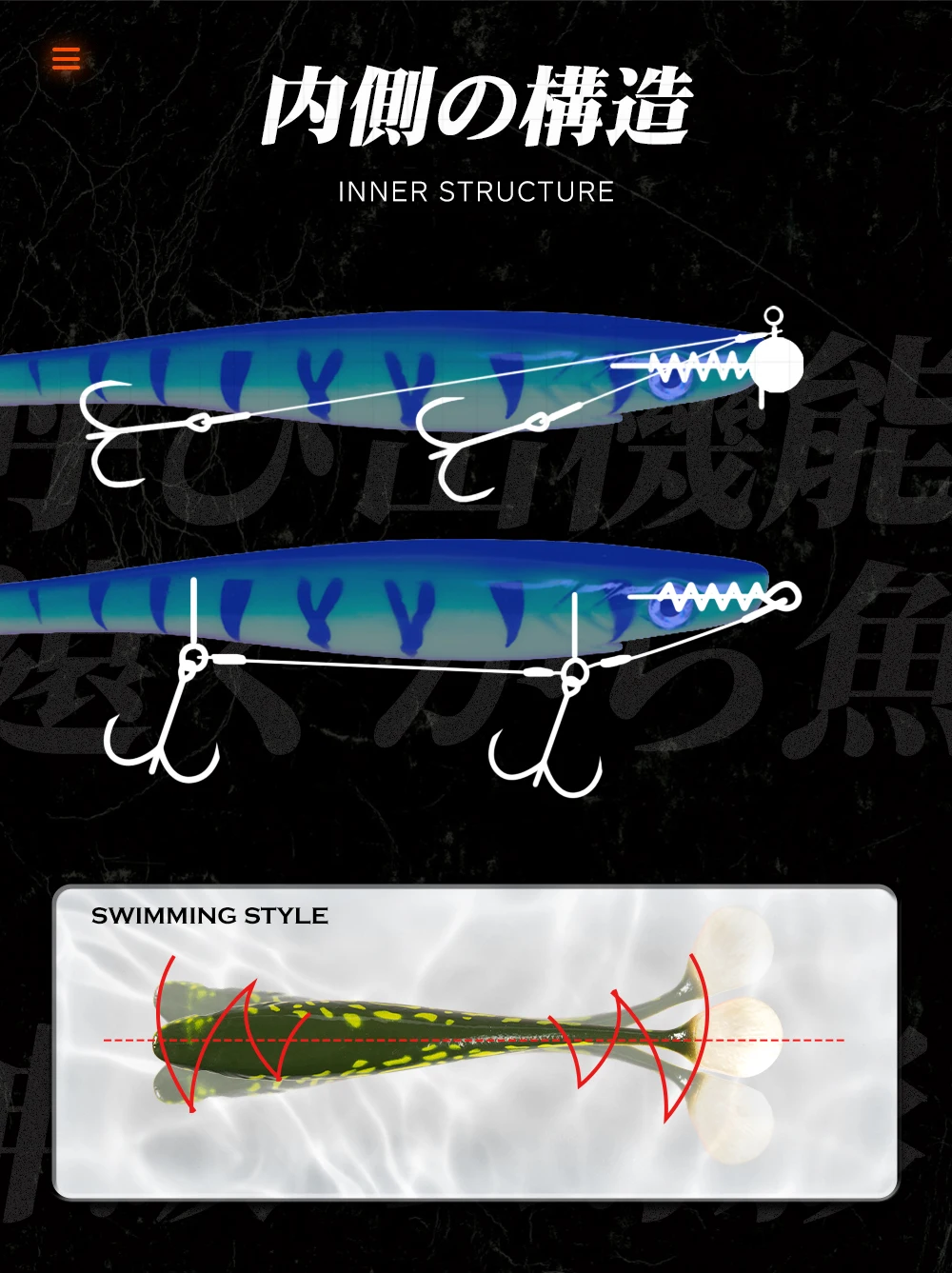 Hunthouse Hechtköder Pig Shad 120mm/150mm/200mm mit Farbdruck, Paddle Tail Shad aus Silikon, natürlicher Musky-Fischköder – Detail 7