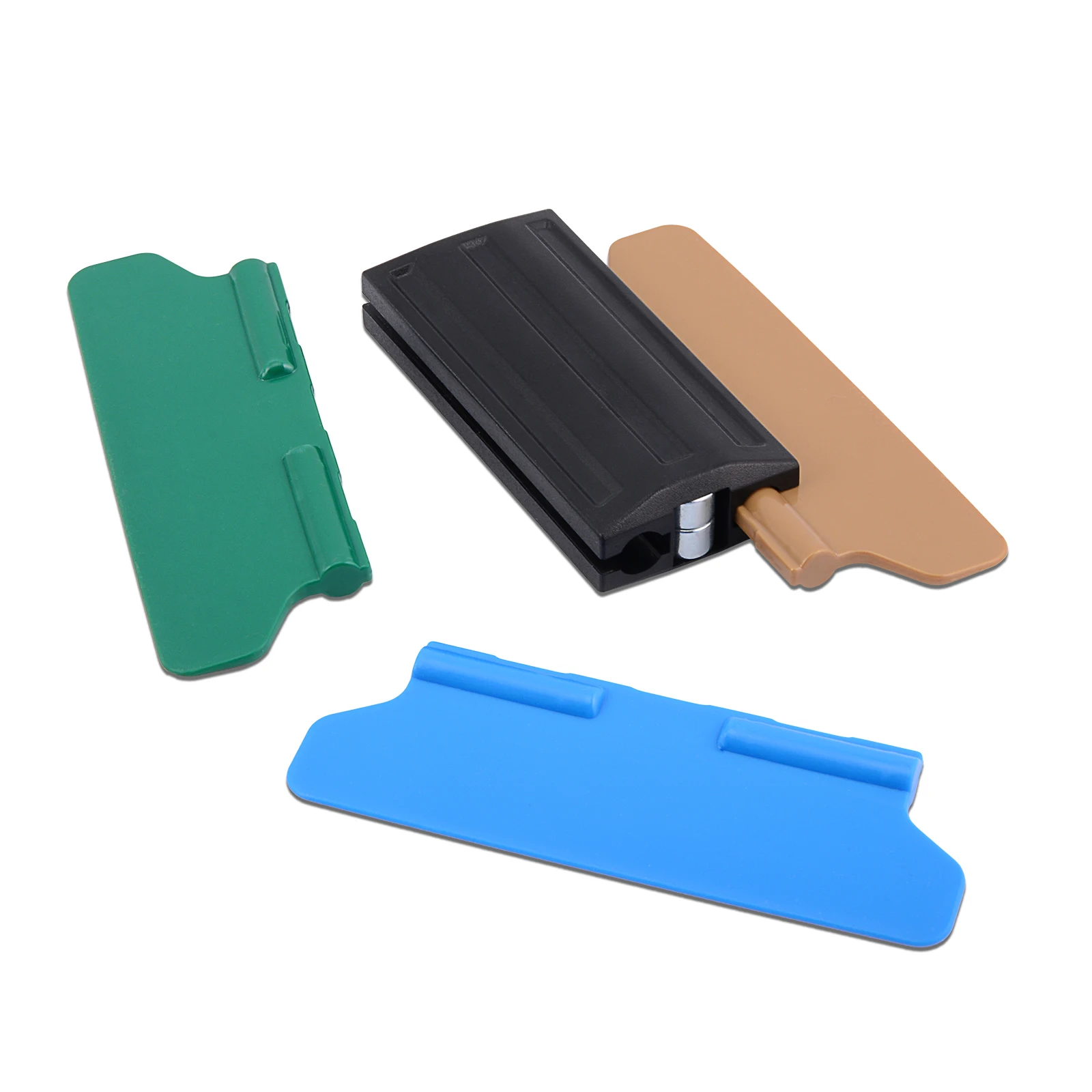 FOSHIO Magnet Vinyl Squeegee with 6pcs Cloth Carbon Fiber Foil Car Wrap Scraper Window Tinting Tool Auto Wrapping Accessories