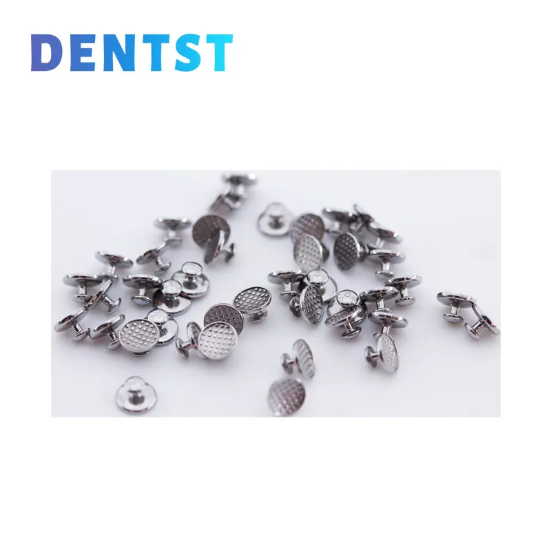 Dentst dental kiefer ortho pä dische linguale knöpfe metall loch punkt mesh rund rect ortodoncia zubehör material 10 teile/beutel