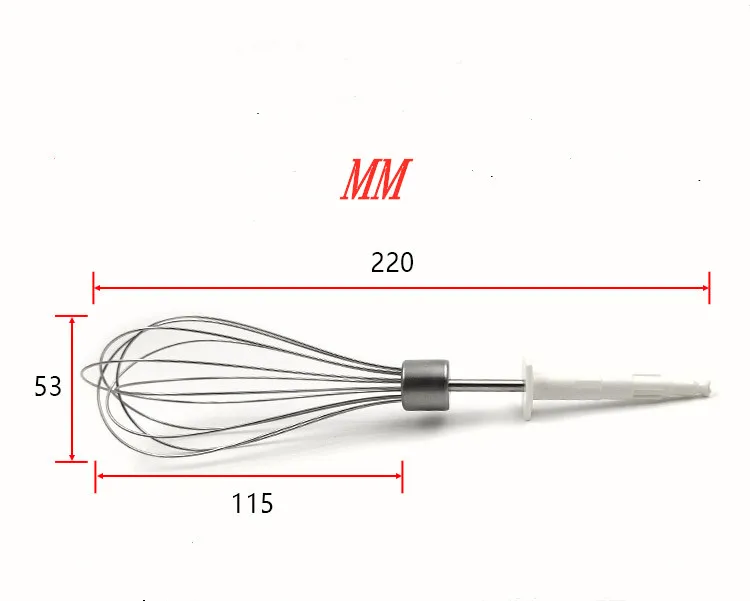 1 set (2pcs) 304 stainless steel 12 wire Blender Whisk for Braun HM3000 HM4644 HM1010 host components