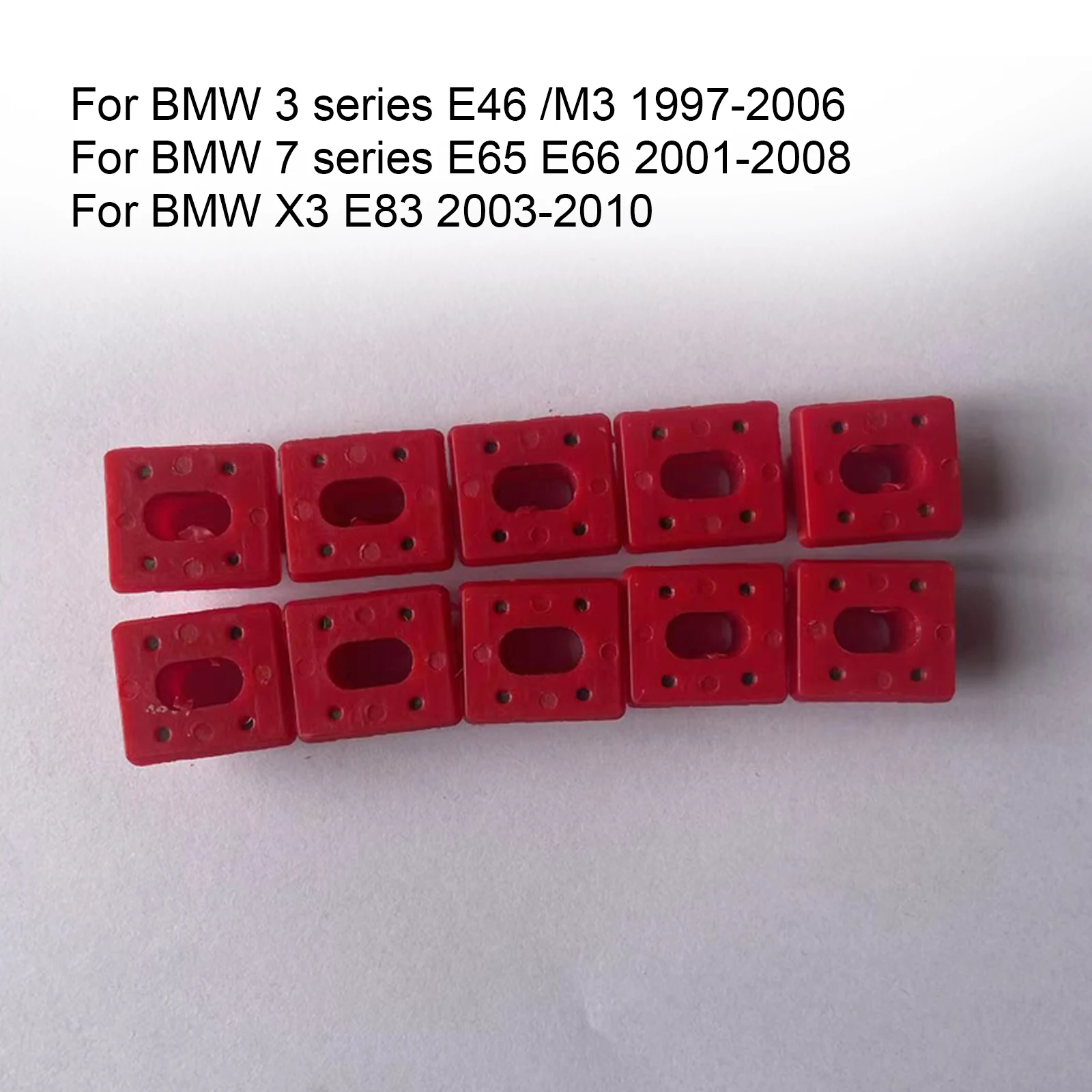 Накладки на приборную панель центральной консоли, вставки, зажимы для BMW E46 M3 E65 E66 X3 E83, втулки, крепежные пряжки, фиксатор крепежа