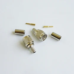 Mini UHF miniUHF Male plug crimp RG58 LMR195 RG142 RG400 RF connector